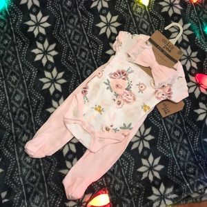 Floral Chick Pea Brand 0-3m Size 3 Piece Set